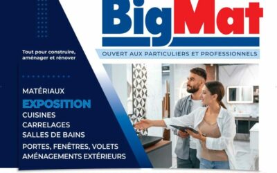 Pose d’un panneau publicitaire en Dibond pour l’enseigne BigMat Camozzi Colomiers