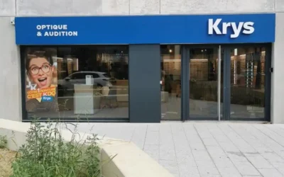 Enseigne lumineuse de magasin : FK PUB fabrique et pose la nouvelle enseigne Krys