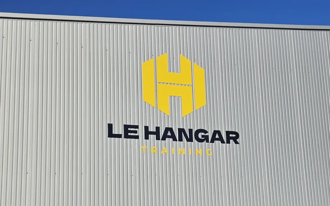 Deux nouvelles enseignes publicitaires pour Le Hangar Training à Escalquens ! Réalisation FK Pub