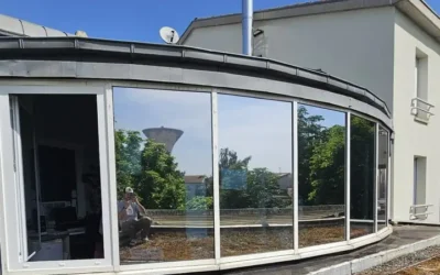 Entreprise de film solaire à Toulouse : pose sur la crèche de Aucamville